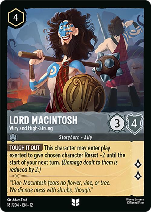Lord Macintosh - Wiry and High-Strung (181/204) [Wilds Unknown] Lorcana Single Disney | Red Claw Gaming