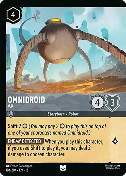 Omnidroid - V.9 (Foil) (184/204) [Wilds Unknown] Lorcana Single Disney | Red Claw Gaming