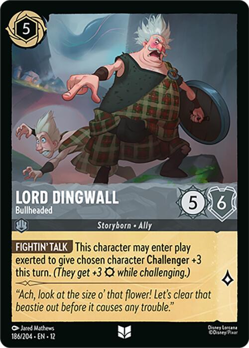 Lord Dingwall - Bullheaded (186/204) [Wilds Unknown] Lorcana Single Disney | Red Claw Gaming