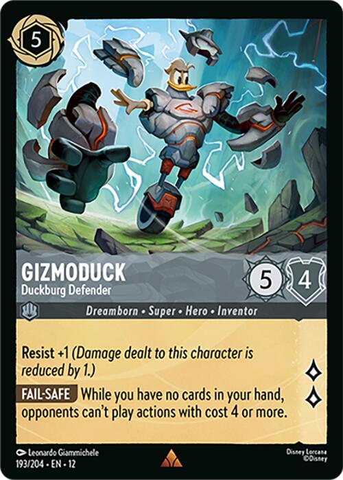 Gizmoduck - Duckburg Defender (193/204) [Wilds Unknown] Lorcana Single Disney | Red Claw Gaming