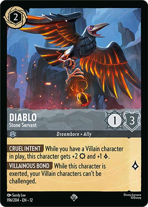 Diablo - Stone Servant (196/204) [Wilds Unknown] Lorcana Single Disney | Red Claw Gaming