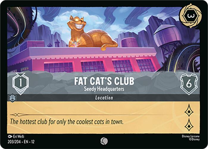 Fat Cat's Club - Seedy Headquarters (203/204) [Wilds Unknown] Lorcana Single Disney | Red Claw Gaming