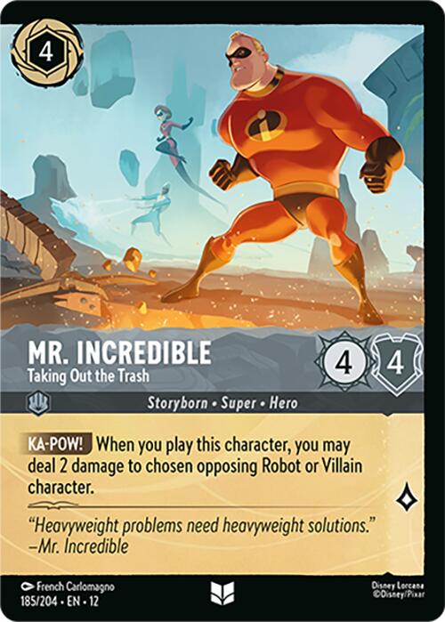 Mr. Incredible - Taking Out the Trash (Foil) (185/204) [Wilds Unknown] Lorcana Single Disney | Red Claw Gaming