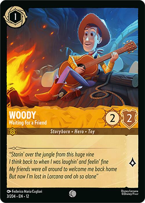 Woody - Waiting for a Friend (3/204) [Wilds Unknown] Lorcana Single Disney | Red Claw Gaming