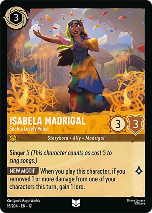 Isabela Madrigal - Such a Lovely Voice (16/204) [Wilds Unknown] Lorcana Single Disney | Red Claw Gaming