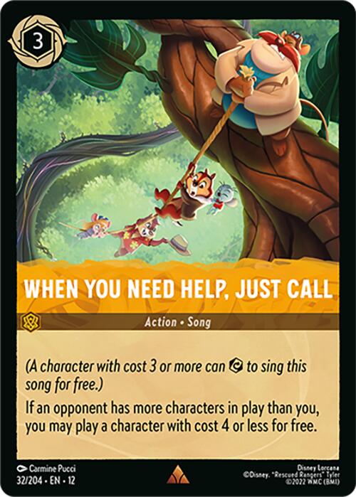 When You Need Help, Just Call (32/204) [Wilds Unknown] Lorcana Single Disney | Red Claw Gaming