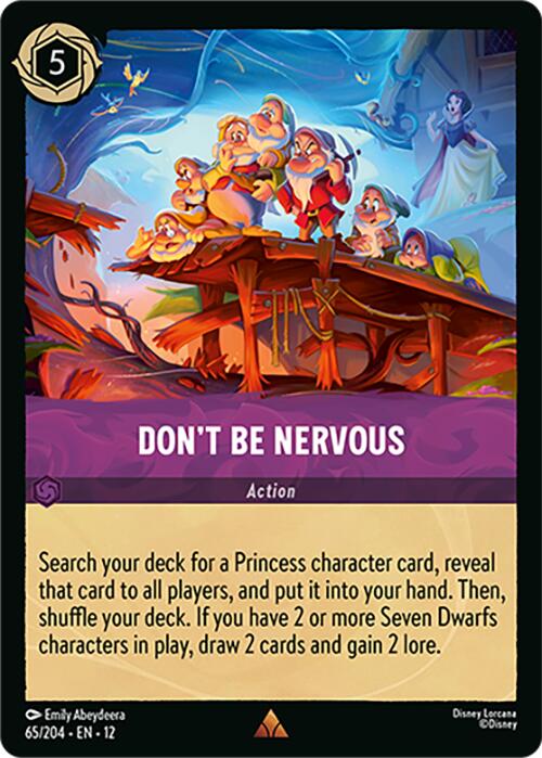 Don't Be Nervous (65/204) [Wilds Unknown] Lorcana Single Disney | Red Claw Gaming