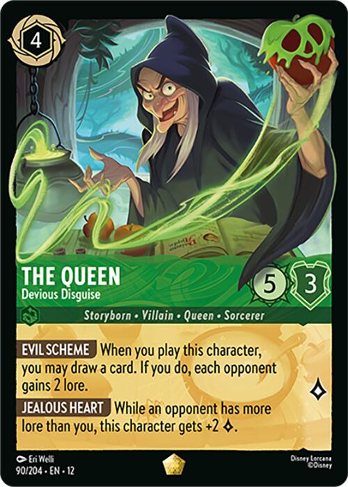 The Queen - Devious Disguise (90/204) [Wilds Unknown] Lorcana Single Disney | Red Claw Gaming