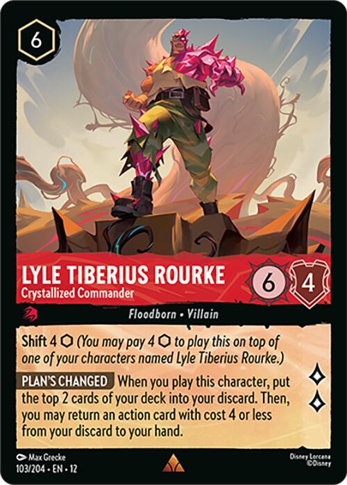 Lyle Tiberius Rourke - Crystallized Commander (103/204) [Wilds Unknown] Lorcana Single Disney | Red Claw Gaming