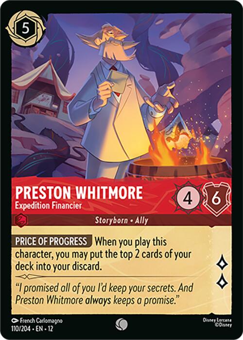 Preston Whitmore - Expedition Financier (110/204) [Wilds Unknown] Lorcana Single Disney | Red Claw Gaming