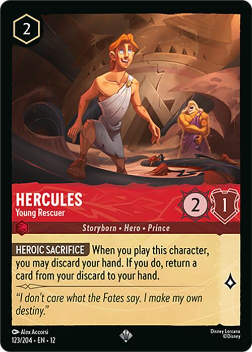 Hercules - Young Rescuer (123/204) [Wilds Unknown] Lorcana Single Disney | Red Claw Gaming