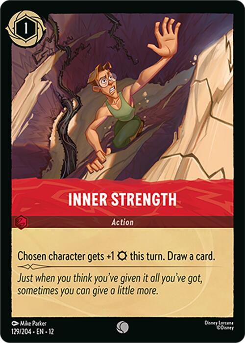 Inner Strength (129/204) [Wilds Unknown] Lorcana Single Disney | Red Claw Gaming