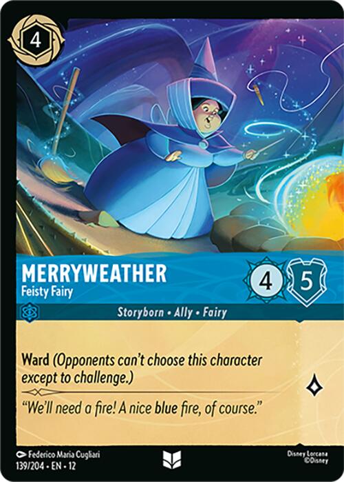 Merryweather - Feisty Fairy (Foil) (139/204) [Wilds Unknown] Lorcana Single Disney | Red Claw Gaming