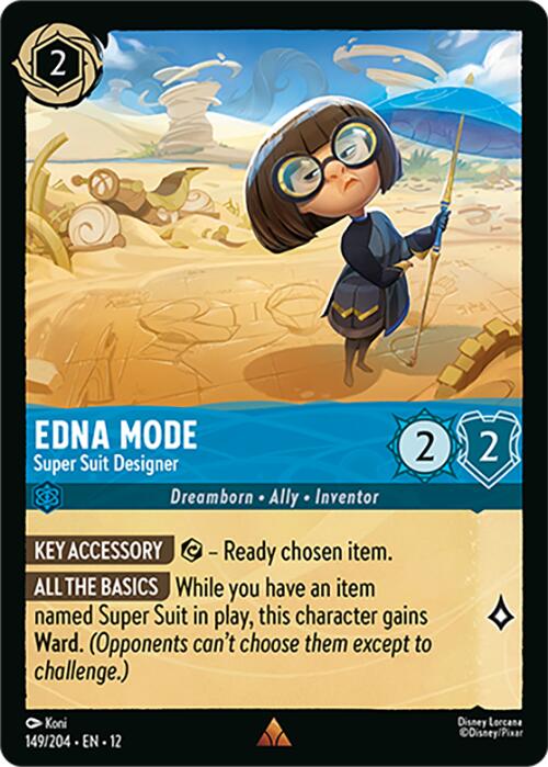 Edna Mode - Super Suit Designer (149/204) [Wilds Unknown] Lorcana Single Disney | Red Claw Gaming
