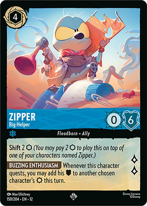 Zipper - Big Helper (150/204) [Wilds Unknown] Lorcana Single Disney | Red Claw Gaming