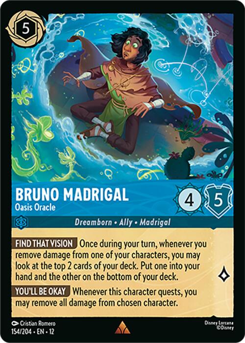 Bruno Madrigal - Oasis Oracle (154/204) [Wilds Unknown] Lorcana Single Disney | Red Claw Gaming