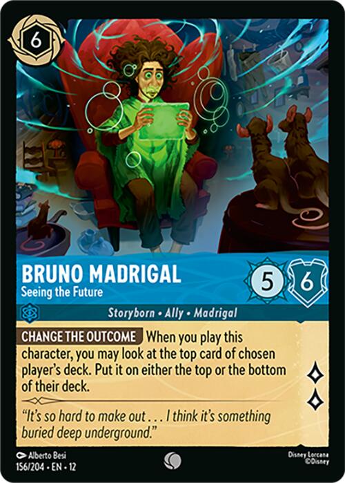 Bruno Madrigal - Seeing the Future (156/204) [Wilds Unknown] Lorcana Single Disney | Red Claw Gaming