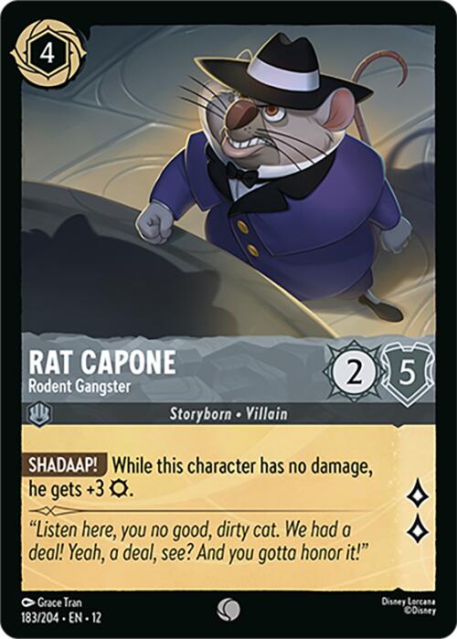 Rat Capone - Rodent Gangster (183/204) [Wilds Unknown] Lorcana Single Disney | Red Claw Gaming