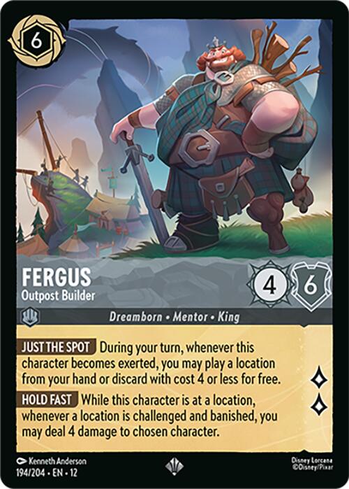 Fergus - Outpost Builder (194/204) [Wilds Unknown] Lorcana Single Disney | Red Claw Gaming