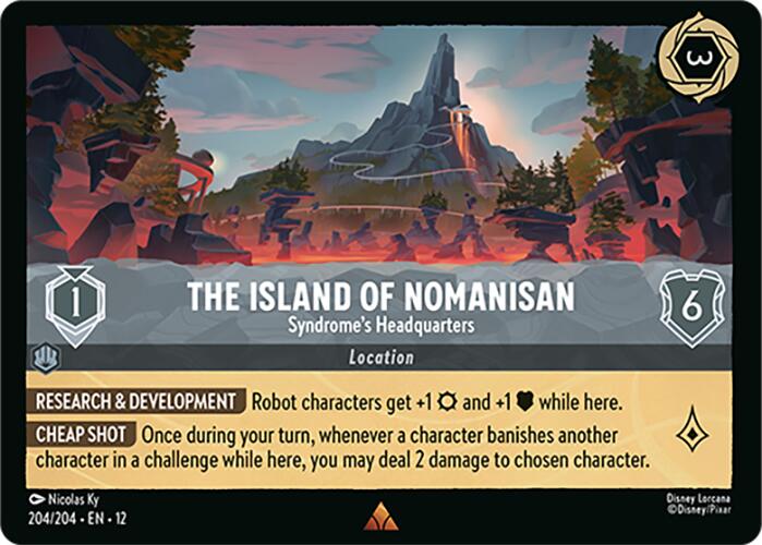 The Island of Nomanisan - Syndrome's Headquarters (204/204) [Wilds Unknown] Lorcana Single Disney | Red Claw Gaming