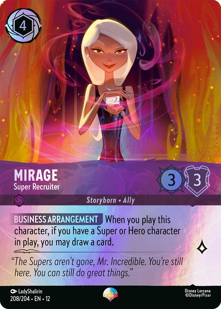 Mirage - Super Recruiter (Epic) (208/204) [Wilds Unknown] Lorcana Single Disney | Red Claw Gaming
