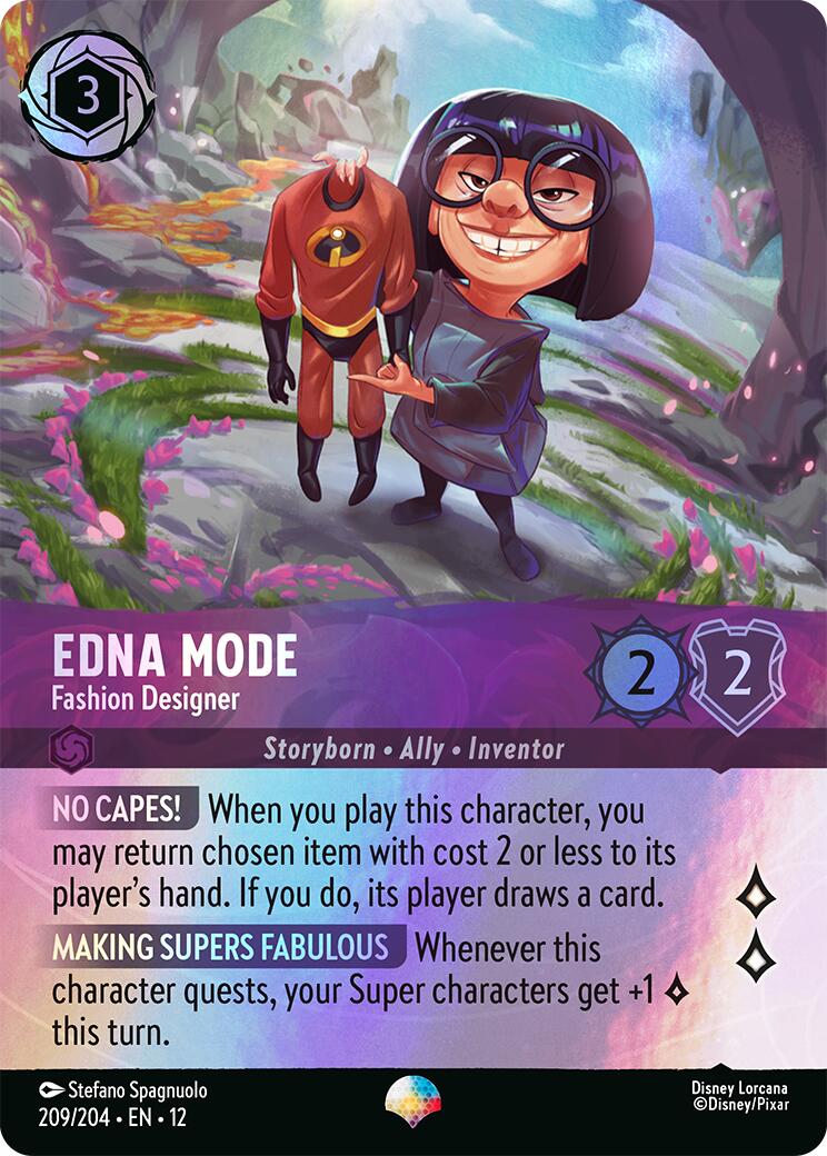 Edna Mode - Fashion Designer (Epic) (209/204) [Wilds Unknown] Lorcana Single Disney | Red Claw Gaming