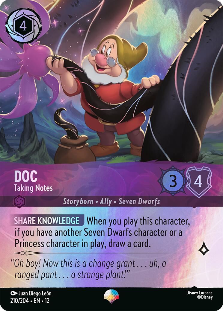 Doc - Taking Notes (Epic) (210/204) [Wilds Unknown] Lorcana Single Disney | Red Claw Gaming