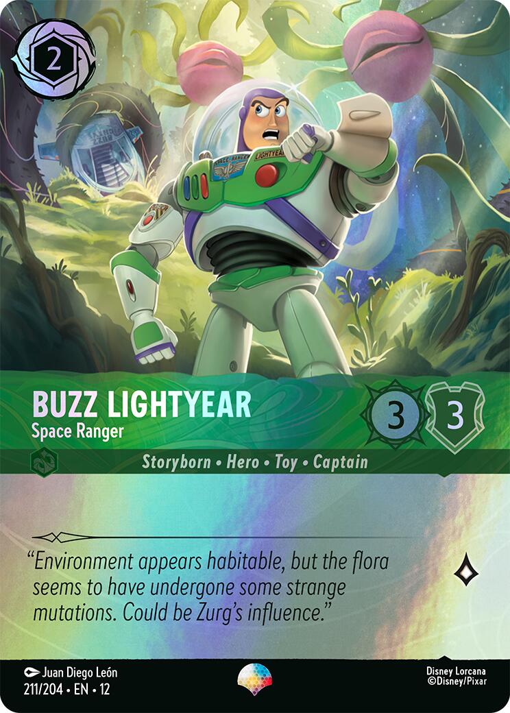 Buzz Lightyear - Space Ranger (Epic) (211/204) [Wilds Unknown] Lorcana Single Disney | Red Claw Gaming