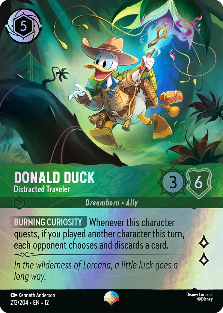 Donald Duck - Distracted Traveler (Epic) (212/204) [Wilds Unknown] Lorcana Single Disney | Red Claw Gaming