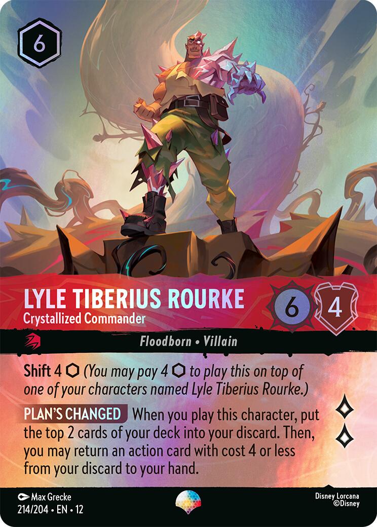 Lyle Tiberius Rourke - Crystallized Commander (Epic) (214/204) [Wilds Unknown] Lorcana Single Disney | Red Claw Gaming