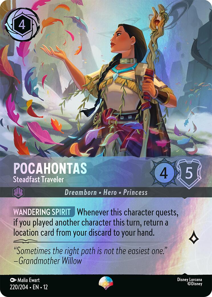 Pocahontas - Steadfast Traveler (Epic) (220/204) [Wilds Unknown] Lorcana Single Disney | Red Claw Gaming