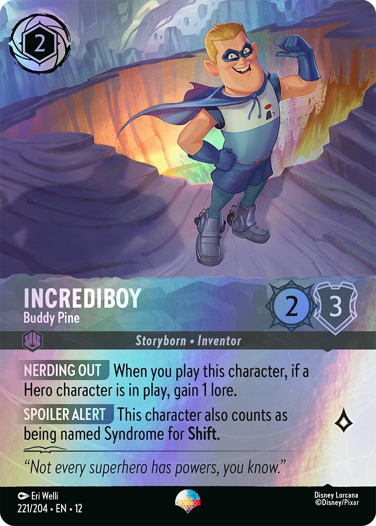 Incrediboy - Buddy Pine (Epic) (221/204) [Wilds Unknown] Lorcana Single Disney | Red Claw Gaming