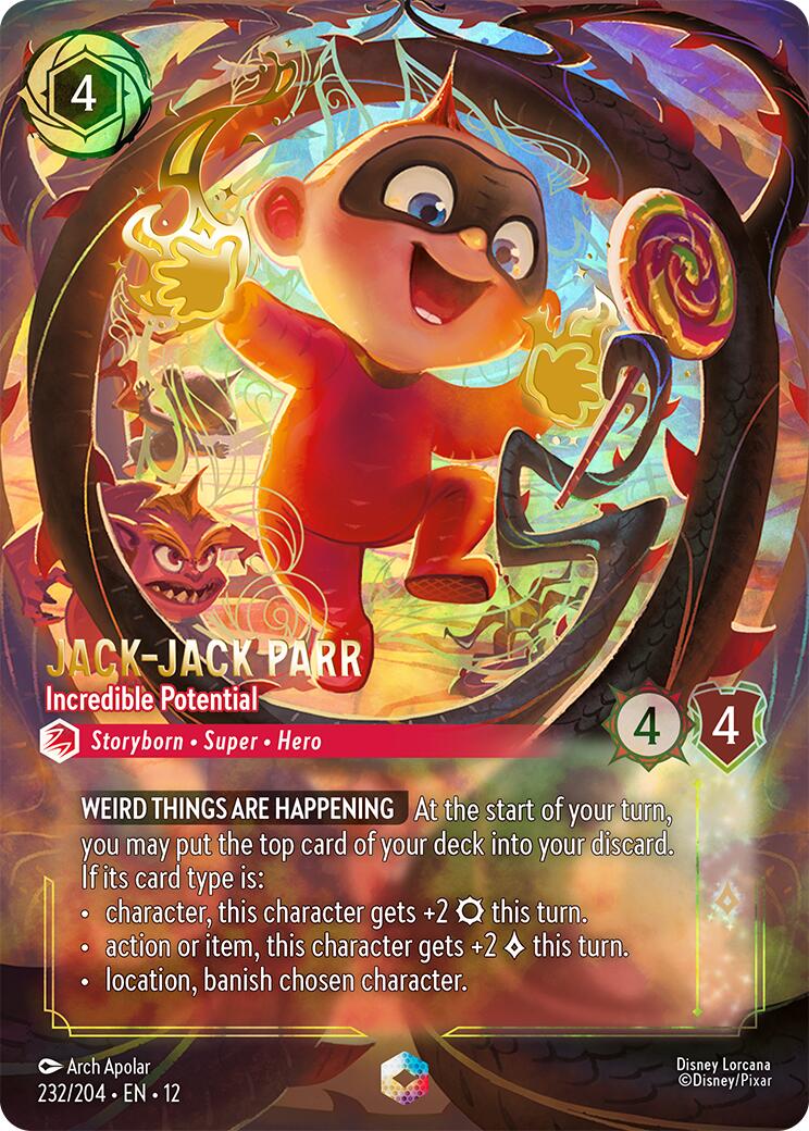 Jack-Jack Parr - Incredible Potential (Enchanted) (232/204) [Wilds Unknown] Lorcana Single Disney | Red Claw Gaming