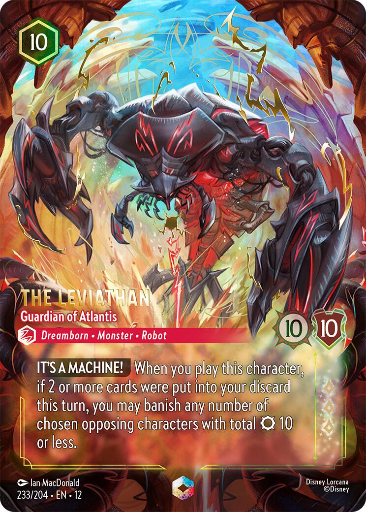 The Leviathan - Guardian of Atlantis (Enchanted) (233/204) [Wilds Unknown] Lorcana Single Disney | Red Claw Gaming
