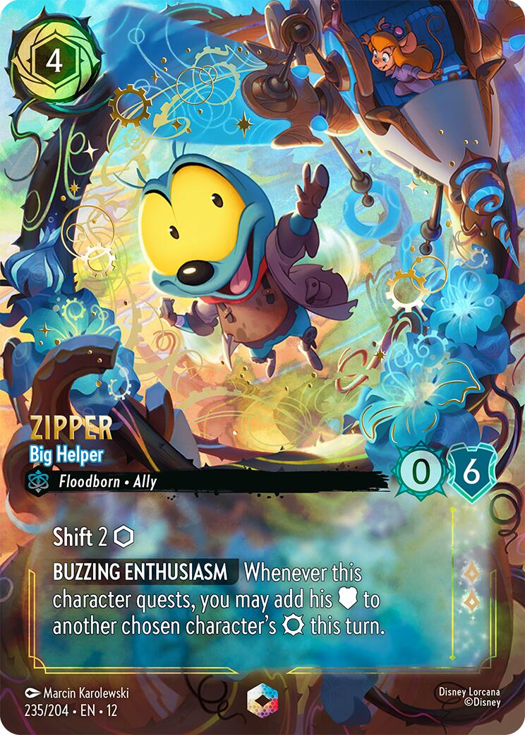 Zipper - Big Helper (Enchanted) (235/204) [Wilds Unknown] Lorcana Single Disney | Red Claw Gaming