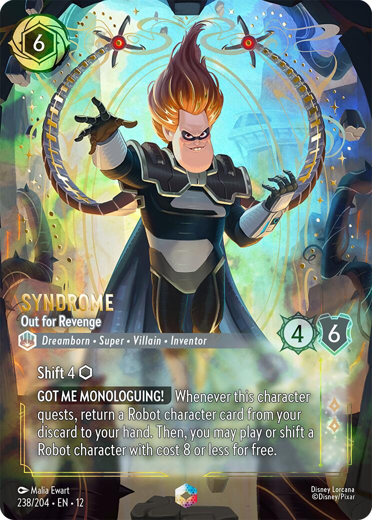 Syndrome - Out for Revenge (Enchanted) (238/204) [Wilds Unknown] Lorcana Single Disney | Red Claw Gaming