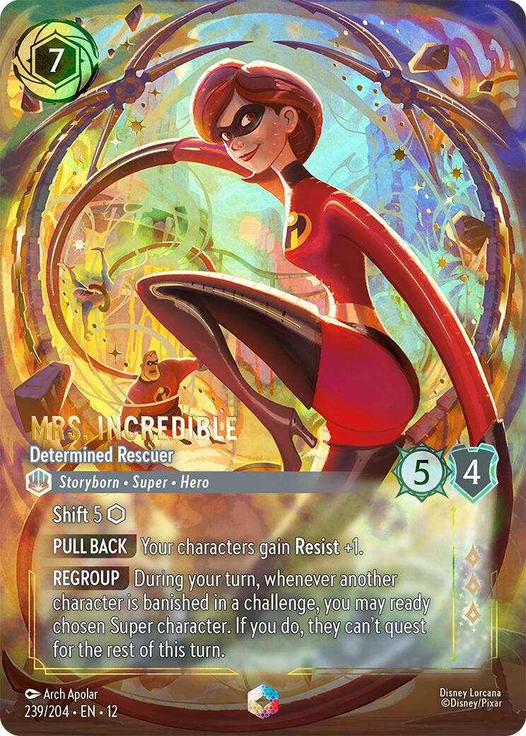 Mrs. Incredible - Determined Rescuer (Enchanted) (239/204) [Wilds Unknown] Lorcana Single Disney | Red Claw Gaming