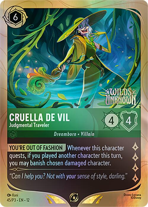 Cruella De Vil - Judgmental Traveler (45) [Promo Cards] Lorcana Single Disney | Red Claw Gaming