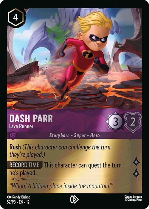 Dash Parr - Lava Runner (52) [Promo Cards] Lorcana Single Disney | Red Claw Gaming