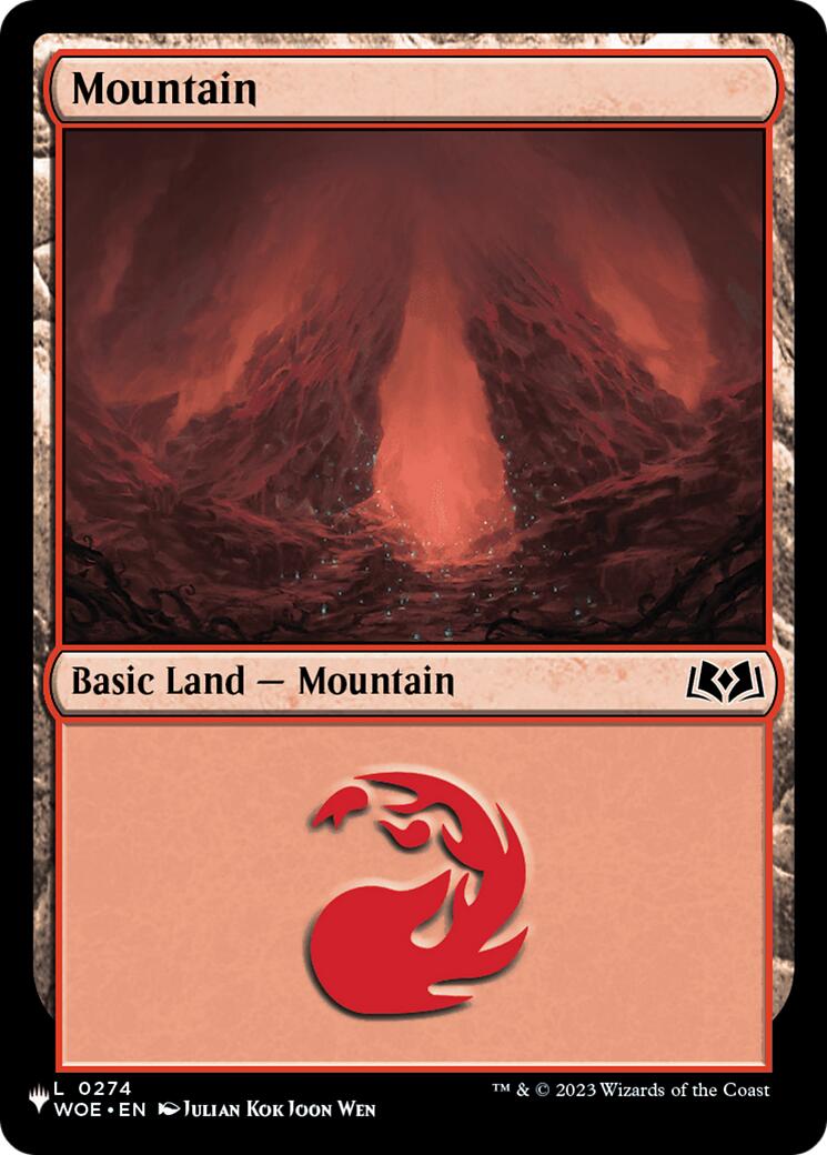 Mountain (0274) (WOE) [The List] MTG Single Magic: The Gathering | Red Claw Gaming