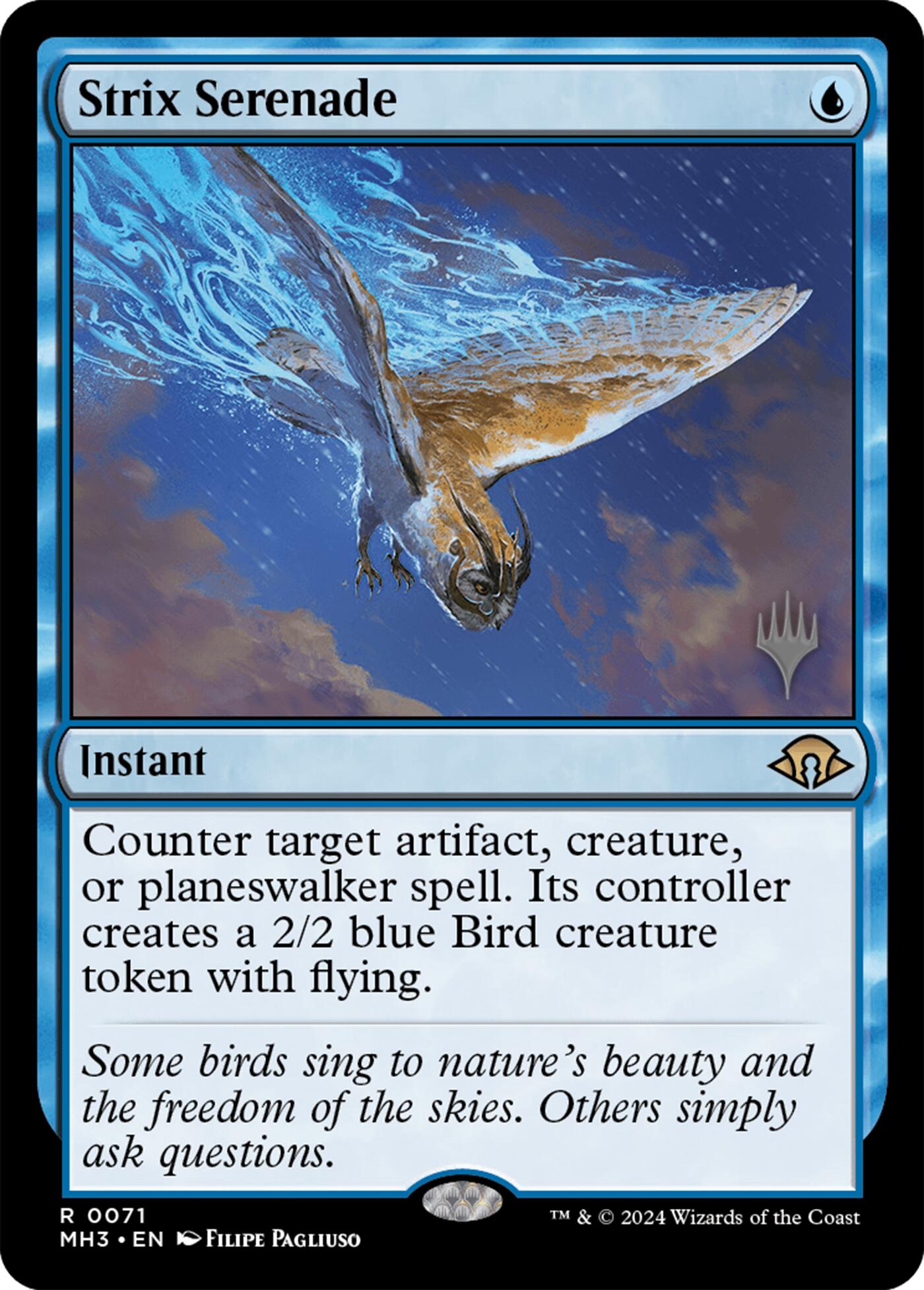 Strix Serenade [Modern Horizons 3 Promos] MTG Single Magic: The Gathering | Red Claw Gaming