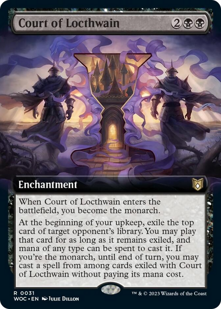 Court of Locthwain (Extended Art) [Wilds of Eldraine Commander] MTG Single Magic: The Gathering | Red Claw Gaming