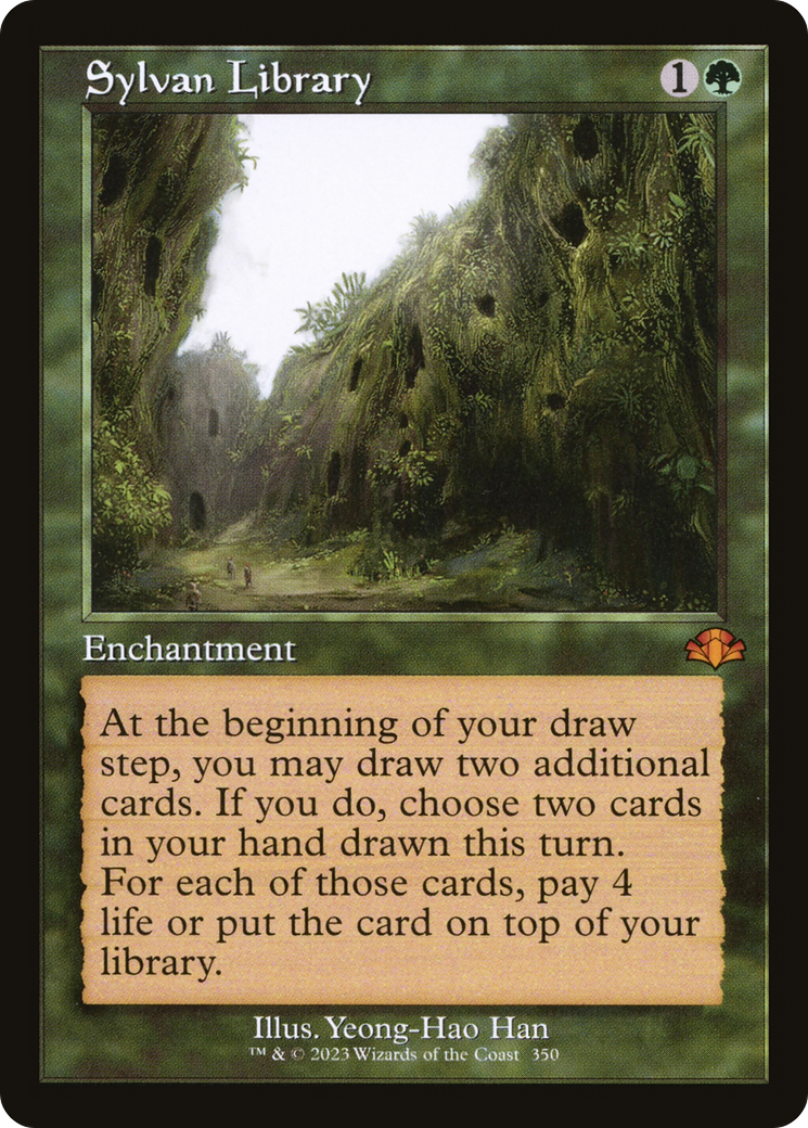 Sylvan Library (Retro) [Dominaria Remastered] MTG Single Magic: The Gathering | Red Claw Gaming