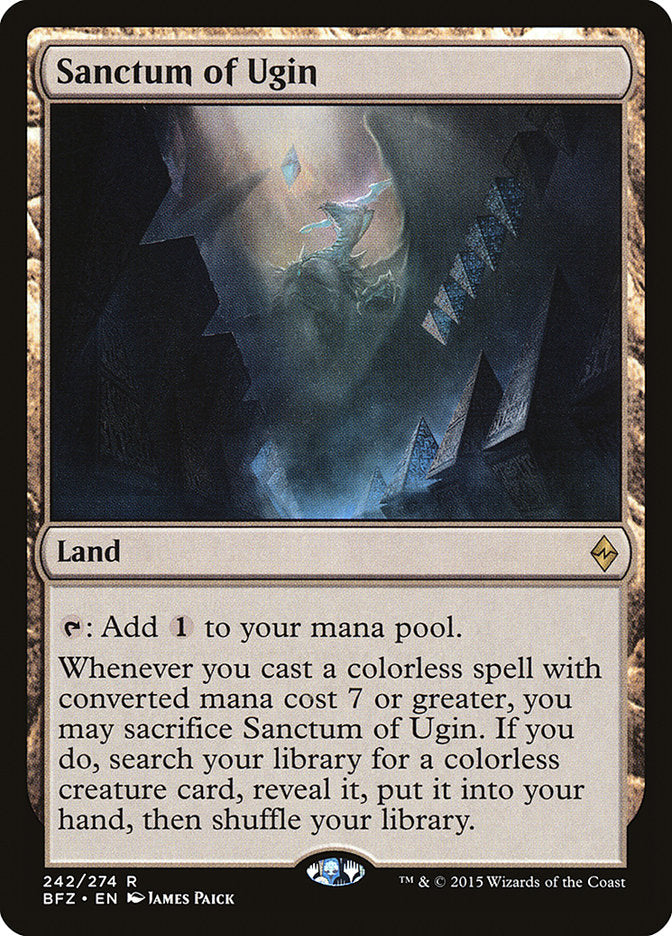 Sanctum of Ugin [Battle for Zendikar] MTG Single Magic: The Gathering | Red Claw Gaming