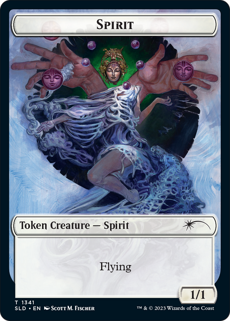 Angel // Spirit Double-Sided Token [Secret Lair Drop Series] MTG Single Magic: The Gathering | Red Claw Gaming