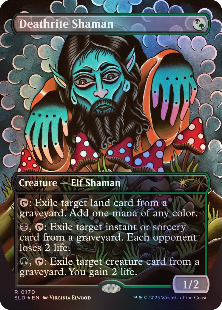 Deathrite Shaman (Rainbow Foil) [Secret Lair Drop Series] MTG Single Magic: The Gathering | Red Claw Gaming