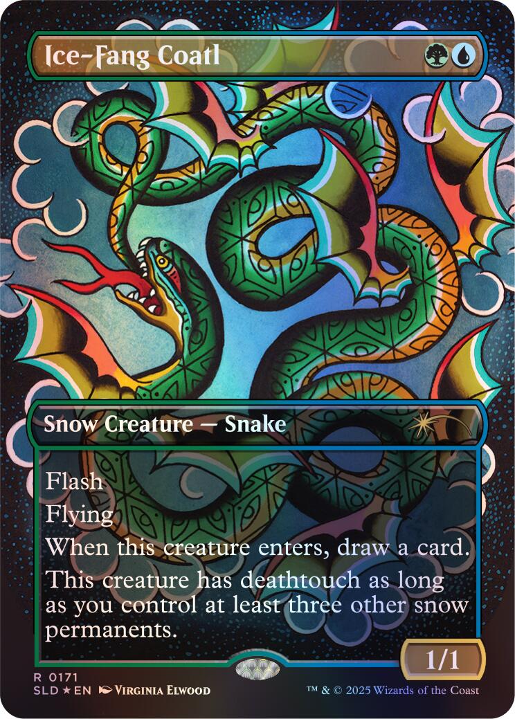 Ice-Fang Coatl (0171) (Rainbow Foil) [Secret Lair Drop Series] MTG Single Magic: The Gathering | Red Claw Gaming