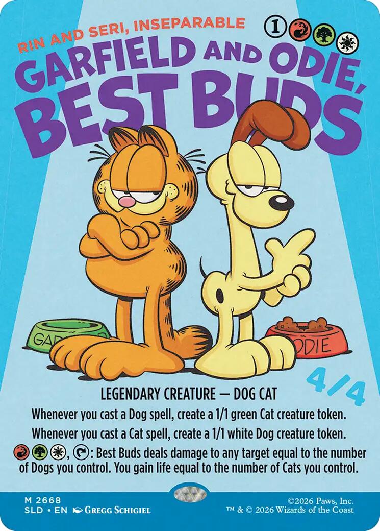Garfield and Odie, Best Buds - Rin and Seri, Inseparable [Secret Lair Drop Series] | Red Claw Gaming