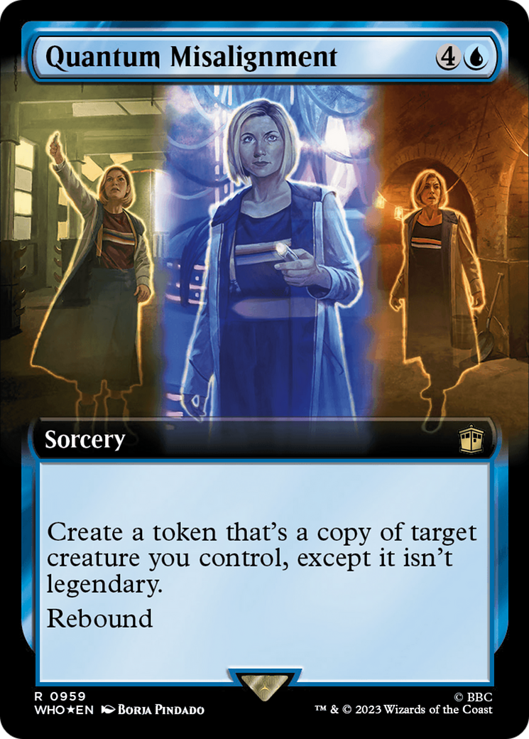 Quantum Misalignment (Extended Art) (Surge Foil) [Doctor Who] MTG Single Magic: The Gathering    | Red Claw Gaming