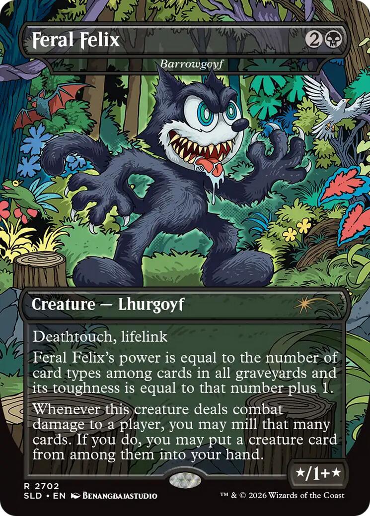 Feral Felix - Barrowgoyf [Secret Lair Drop Series] | Red Claw Gaming